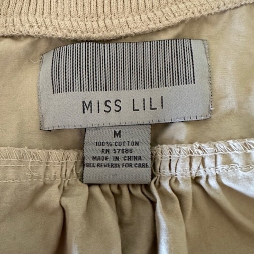 Tan Short Sleeve Cropped Jacket  8506 - Picture 6 of 6